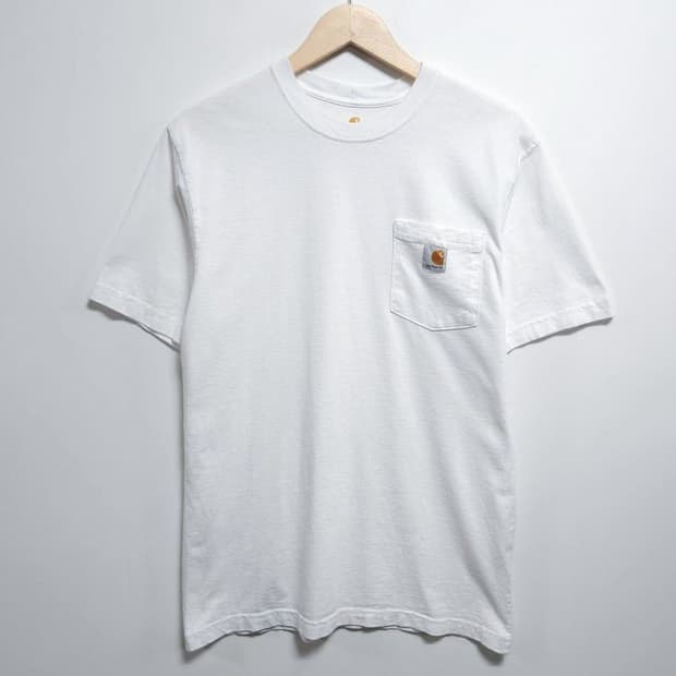 95 CARHARTT 칼하트 포켓 반팔티셔츠 화이트