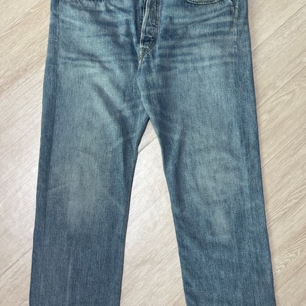 RRL 이스트웨스트 파이브 포켓 워시드 데님