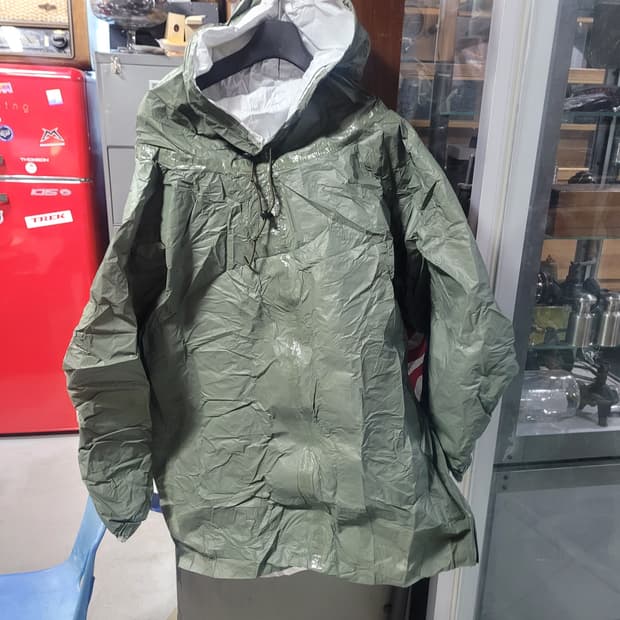 미 빈티지 액체 방호용 오염 방지복/초경량 우비