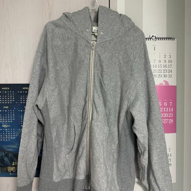 카키스 헤더 그레이 풀집업 L 사이즈