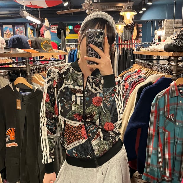 Adidas 아디다스 XFL 플라워패턴 빅로고 져지
