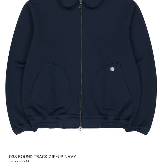 구해요)코이세이오 038 라운드 트랙 집업 네이비