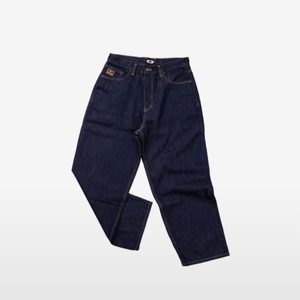 Essential Relaxed Raw Denim Pants (Indig