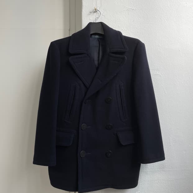 폴로 랄프로렌 네이비 피 코트 