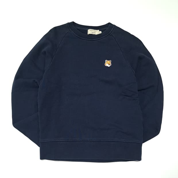 CL864 XS 메종키츠네 폭스헤드 네이비 맨투맨 스웻셔츠
