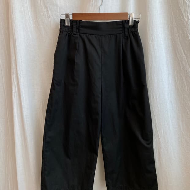 블랙 7부 밴딩팬츠(S-M)