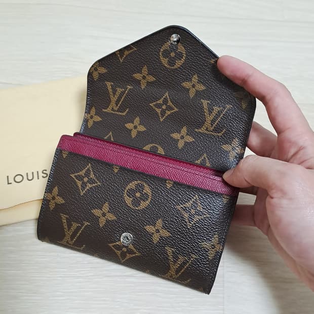 [100%/정품] 루이비통 모노그램 마리루 중지갑, 루이비통지갑