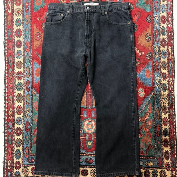 00's 빈티지 리바이스 517 블랙 플레어진