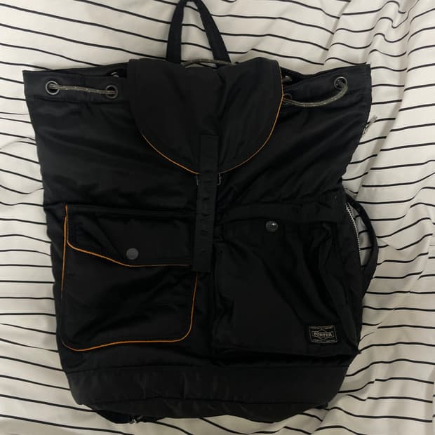 포터 백팩 블랙