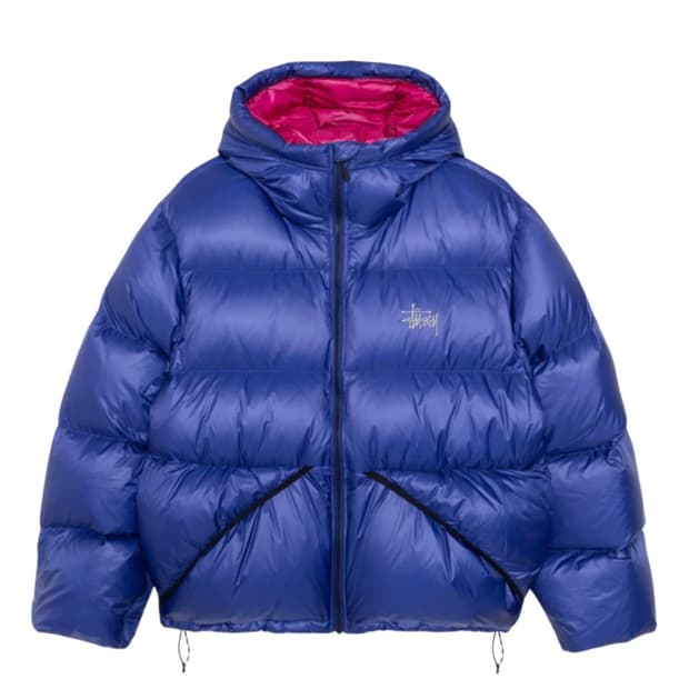 [S] 스투시 마이크로 립스탑 다운 파카 블루