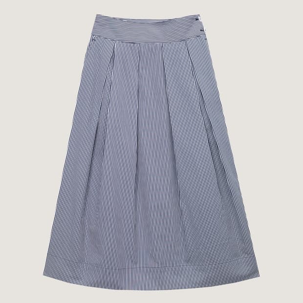 게드 스트라이프 롱스커트