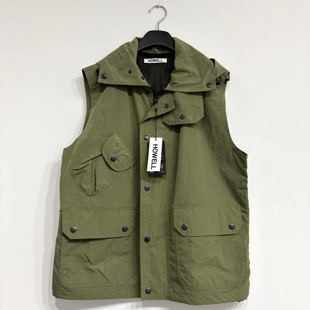 [새상품] 포켓 후드 베스트 자켓