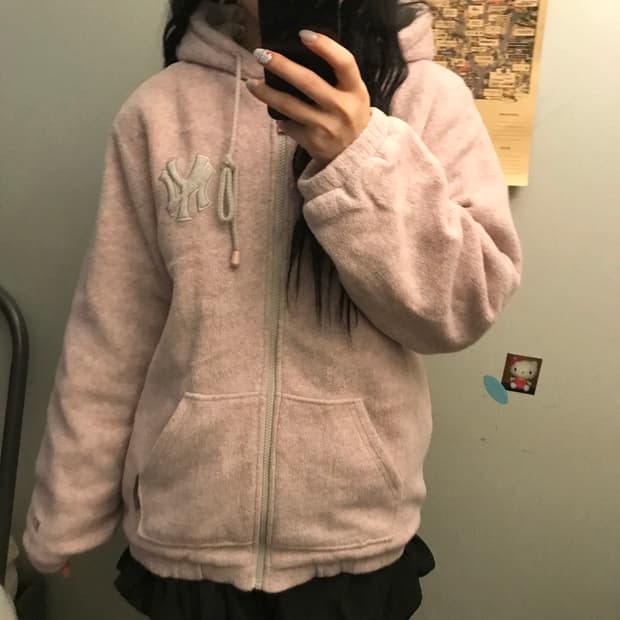 MLB 엠엘비 라떼갸루 뽀글이 누빔 자켓