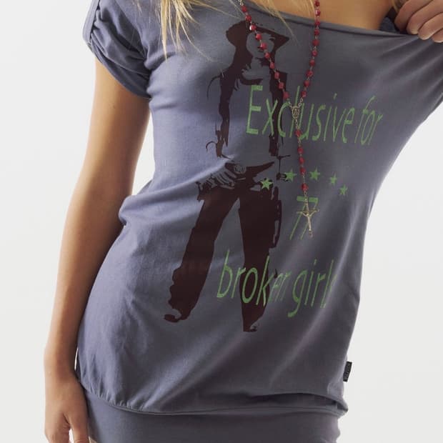 스컬프터 Broken Girls Roll Up Tee