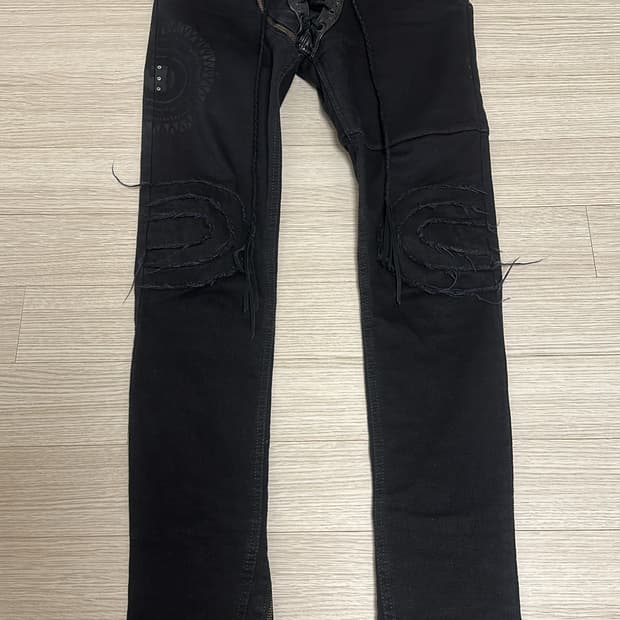 If six was nine lace up denim