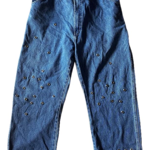 디키즈 스터드 스냅 데님 팬츠