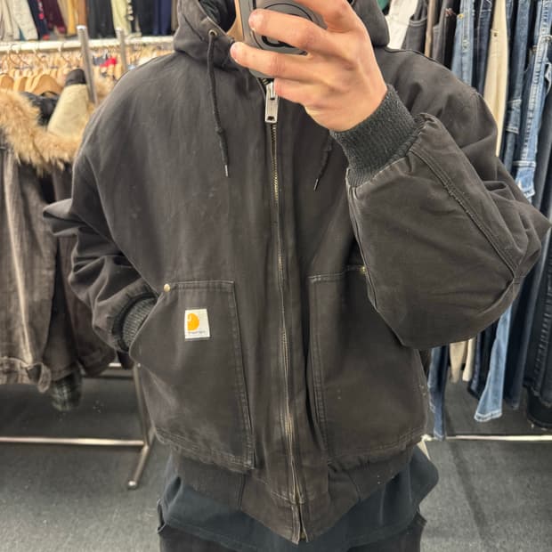 OS)칼하트 빈티지 다크브라운 엑티브 자켓