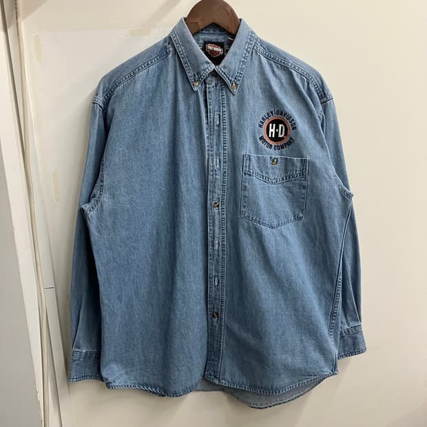 N241 할리데이비슨 데님 청셔츠