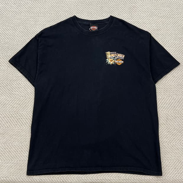  USA 할리데이비슨 하와이 프린팅 반팔티 r3111  