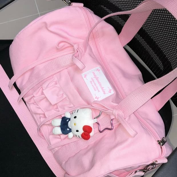 갸루 마페아mafavarchive마이페이브아카이브 핑크더플백