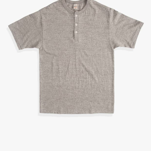 웨어하우스 LOT 4601 HENLEY NECK T GREY XXL