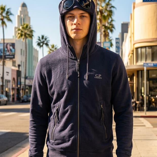[정품] C.P. Company 씨피컴퍼니 고글 후드 집업 (95/M)