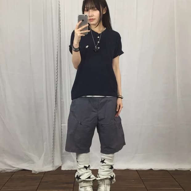 Abercrombie Muscle Henley Tee Navy