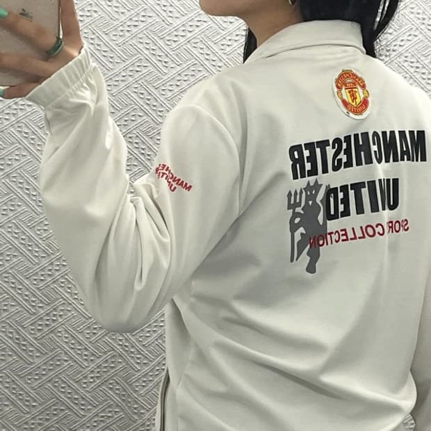 맨체스터 유나이티드 희귀 축구 트랙탑 져지 집업 M C06639