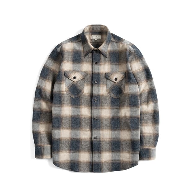 (XL) 부기홀리데이 10 TWEEDY COTTON SHIRT GREY