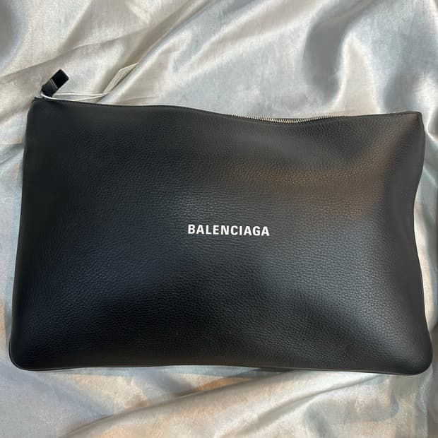 (빈티지) 발렌시아가 블랙 클러치