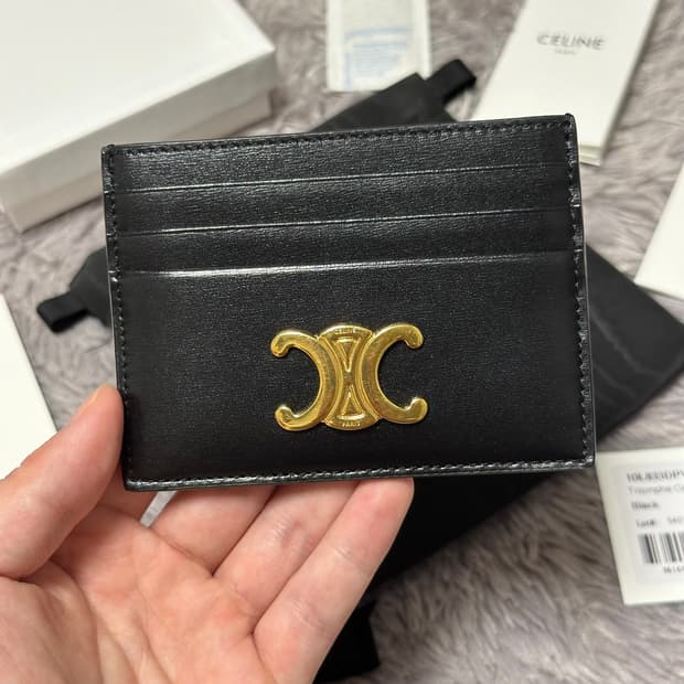 [풀구성] 셀린느 트리옹프 카드지갑 블랙