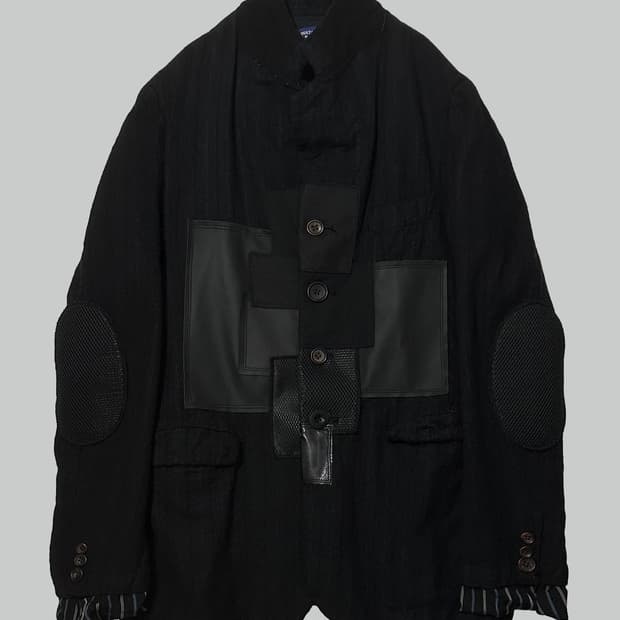 준야 와타나베 23aw 축융 울 패치워크 블레이저