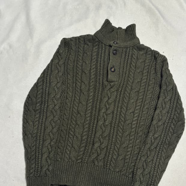 S 폴로랄프로렌 캐시미어 더플 버튼 니트