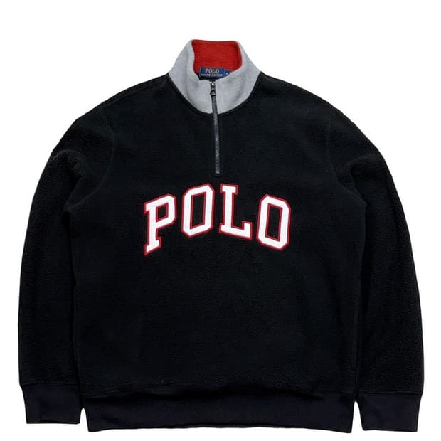 RALPH LAUREN 하프 집업 플리스 M