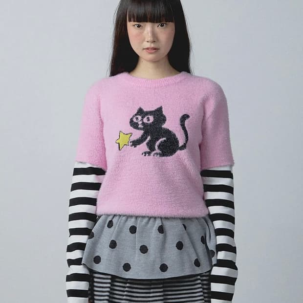 YOUHEETIC LAYERED KNIT PINK