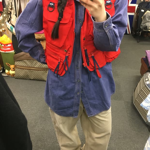 90s 콜럼비아 피싱 베스트 조끼