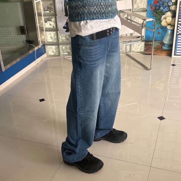 wide denim pants 와이드 데님 팬츠