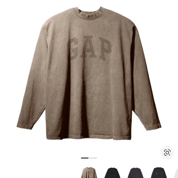 이지 갭 발렌시아가 도브 롱슬리브 베이지