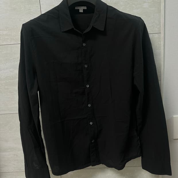 제임스펄스 면 셔츠 블랙 2