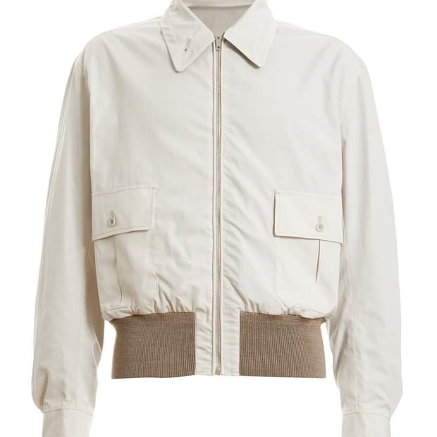 (52) 르메르 20SS 리버서블 코튼 아이보리 카라 블루종 봄버 자켓