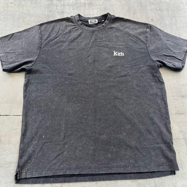 KITH 가먼트다잉 로고티 XL 