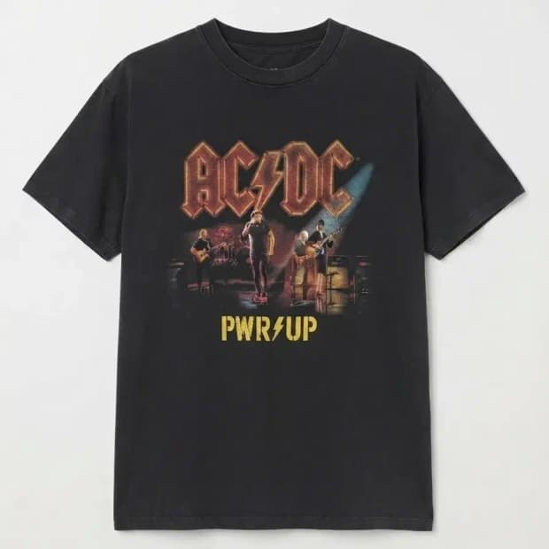 AC/DC PWR UP 투어 반팔티 M