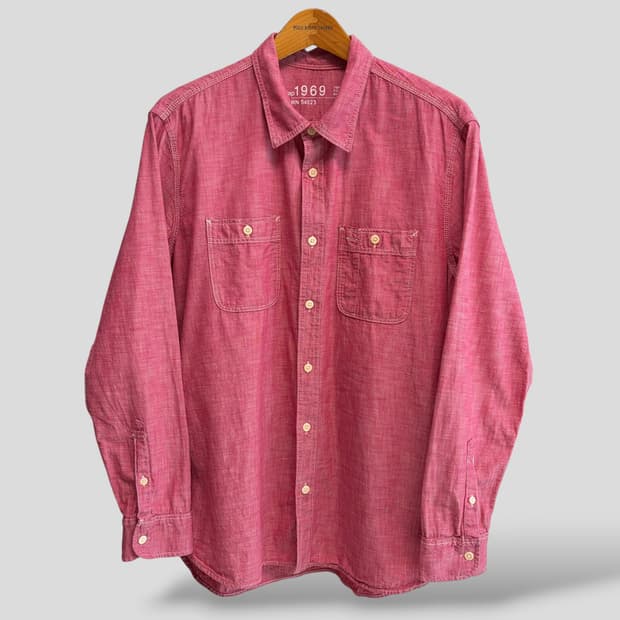 (XL)GAP 갭 샴브레이 워크 셔츠