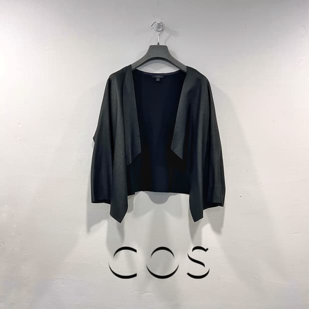 COS 블랙 오픈 프론트 재킷 (XS)