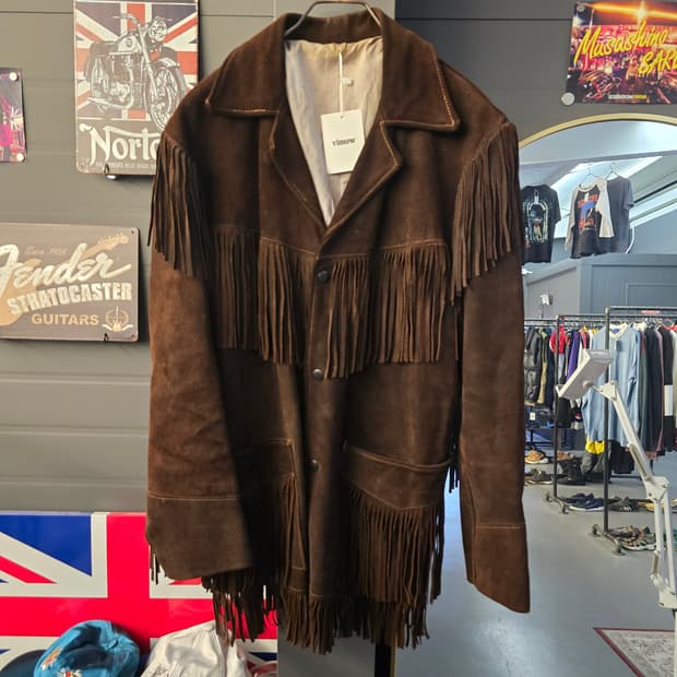 스웨이드 웨스턴 프린지 리얼 말가죽 카우보이 자켓 