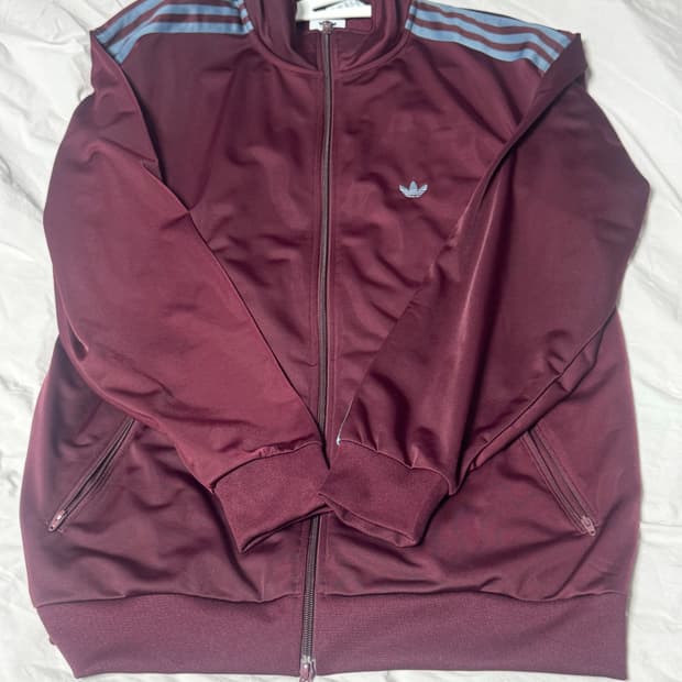 아디다스 오리지널스 베켄바우어 트랙 자켓 마룬 M