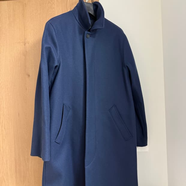 A.P.C. 스탠드카라 울코트 네이비(남여공용)