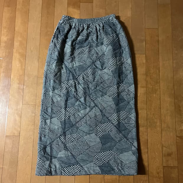 HAI by ISSEY MIYAKE patchwork long skirt