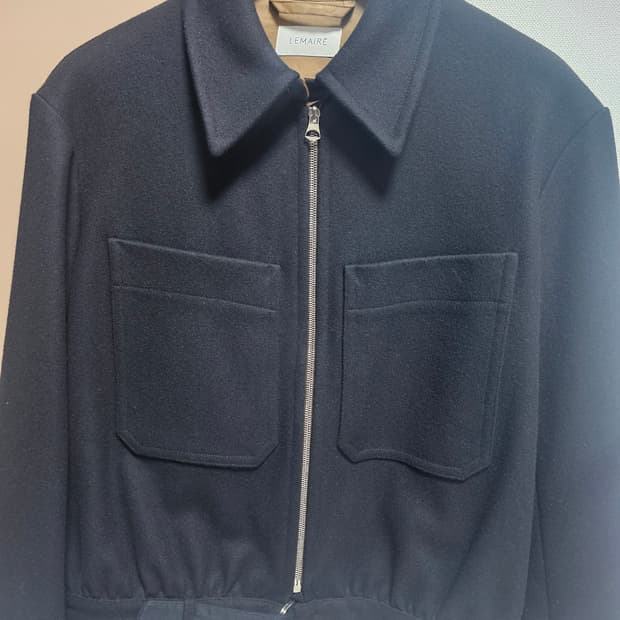 르메르 20fw 울 블루종 48 블랙(새상품)