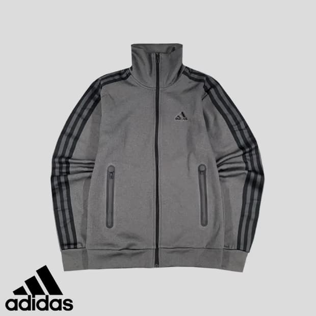 아디다스 삼선 그레이져지